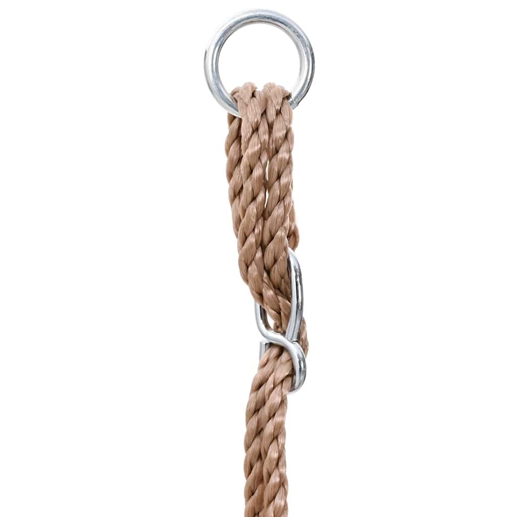 Baby Indoor Swing – Blue Cotton Seat with Safety Belt – Wooden Frame